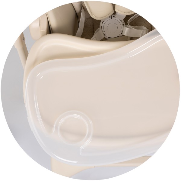 Scaun de masa si leagan electric Chipolino Master Class 2 in 1 latte