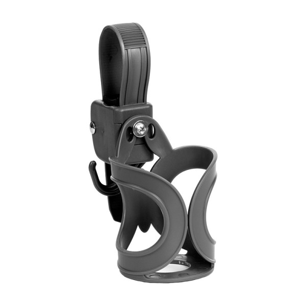 Suport universal pentru pahar si carlig de geanta pentru carucioare Chipolino black