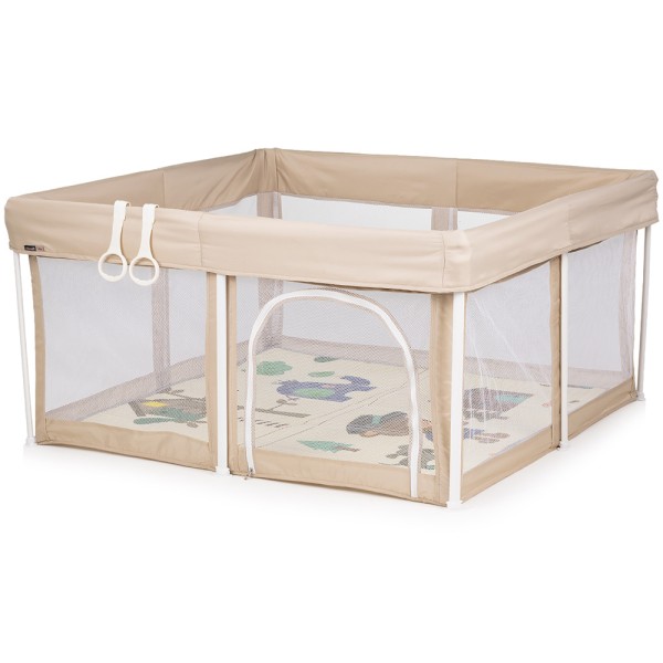 Tarc de joaca Chipolino Vibe 120x120 cm beige