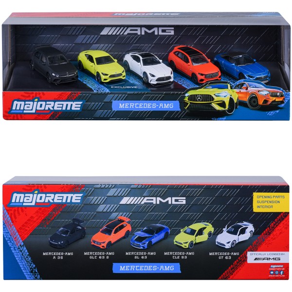 Set Majorette Mercedes-AMG cu 5 masinute
