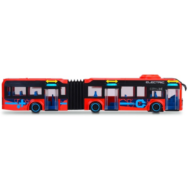 Autobuz Dickie Toys Volvo City Bus 40 cm rosu