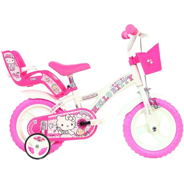 Bicicleta fetite 4-6 ani Dino Bikes 12' Hello Kitty