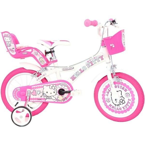 Bicicleta fetite 4-7 ani Dino Bikes 14' Hello Kitty