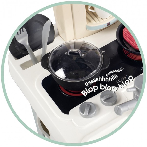 Bucatarie pentru copii Smoby Cherry Kitchen cu 25 accesorii