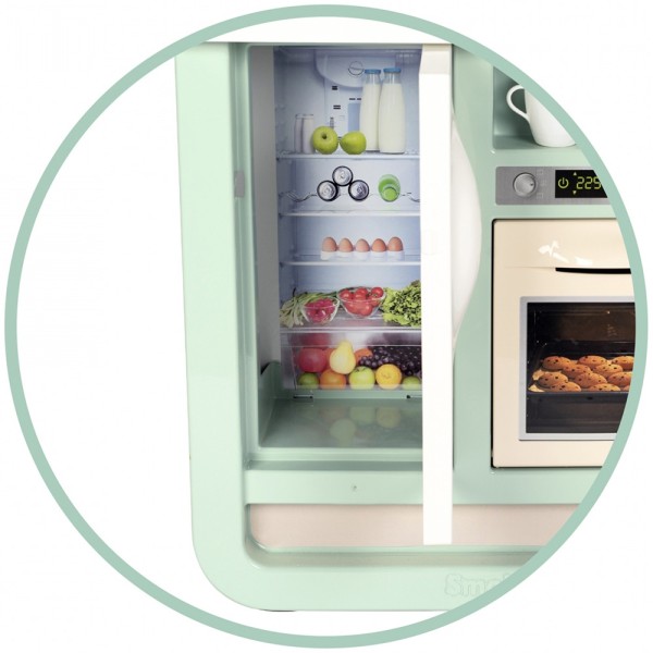 Bucatarie pentru copii Smoby Cherry Kitchen cu 25 accesorii