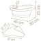 Cadita pentru papusa Smoby Baby Nurse Baleno Bath roz cu accesorii