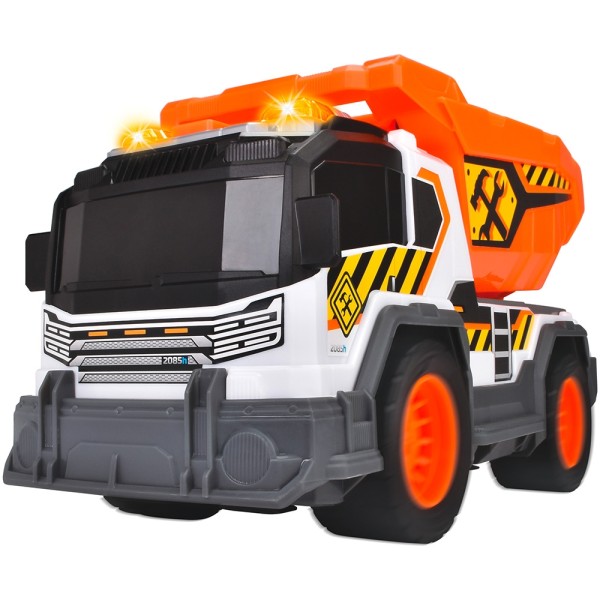 Camion de jucarie,  constructie Dickie Toys Dump Truck 30 cm cu lumini si sunete