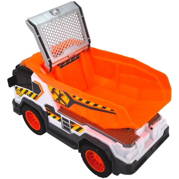 Camion de jucarie,  constructie Dickie Toys Dump Truck 30 cm cu lumini si sunete