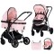 Carucior bebe 3 in 1 Chipolino Aura pink marshmallow