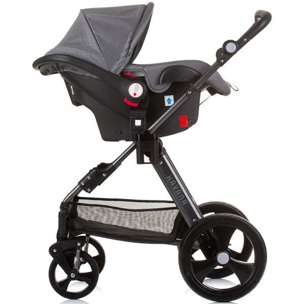 Carucior Chipolino Havana 3 in 1 silver grey