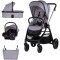Carucior copii 3 in 1 Chipolino Marbella cloud grey