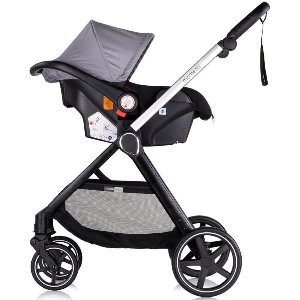 Carucior copii 3 in 1 Chipolino Marbella cloud grey