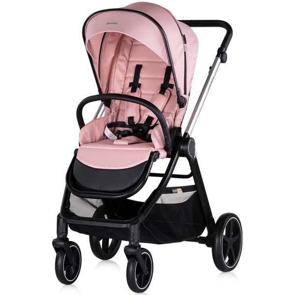 Carucior copii 3 in 1 Chipolino Marbella pink marshmallow