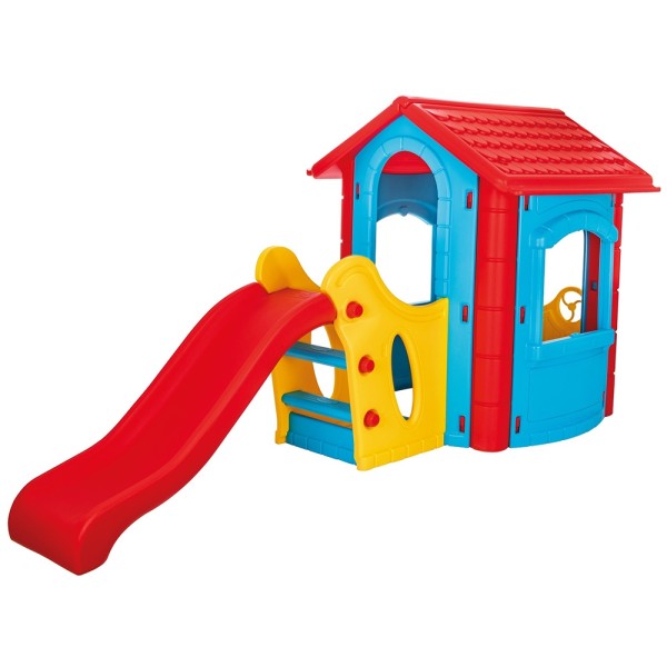 Casuta cu tobogan pentru copii Pilsan Happy House blue Casuta cu tobogan pentru copii Pilsan Happy House blue