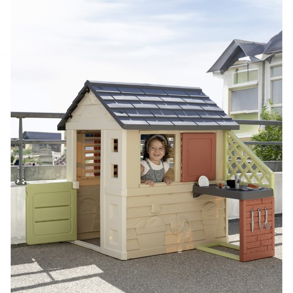 Casuta pentru copii Smoby Life Nature cu bucatarie
