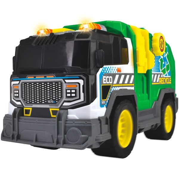 Masina de gunoi Dickie Toys Recycle Truck 30 cm cu lumini si sunete