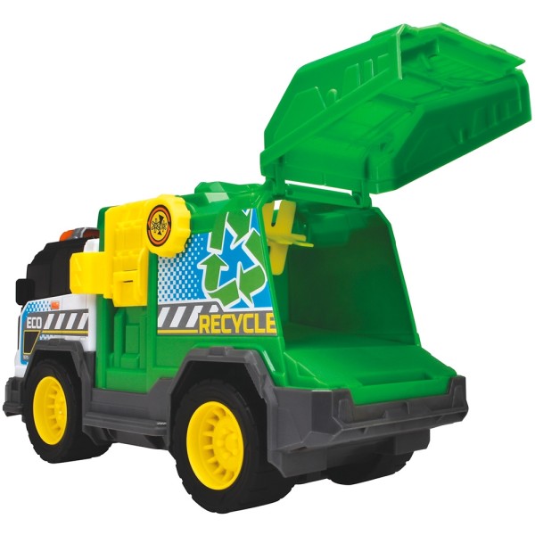 Masina de gunoi Dickie Toys Recycle Truck 30 cm cu lumini si sunete
