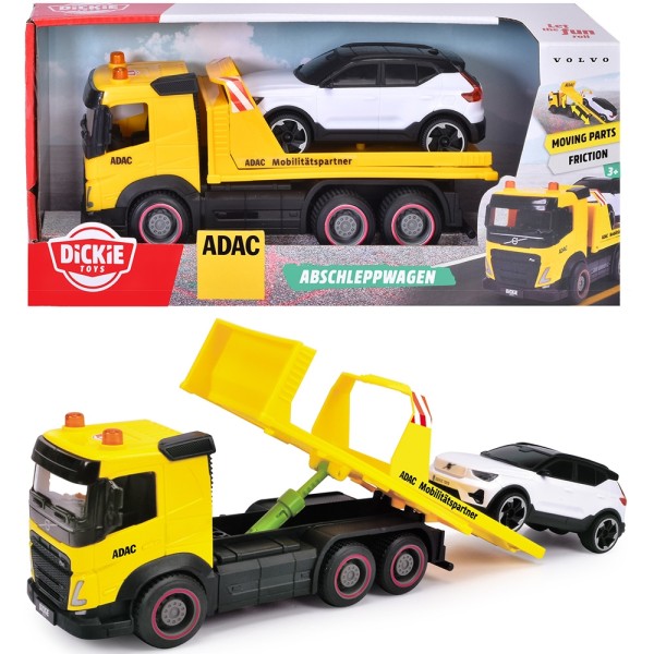 Masina de tractare Dickie Toys ADAC Tow Truck 22 cm galben