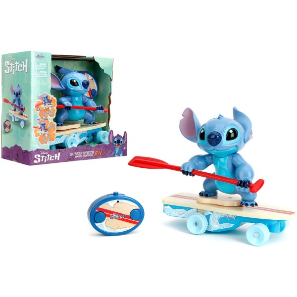 Masina Jada Toys Surfer Stitch 25 cm cu telecomanda