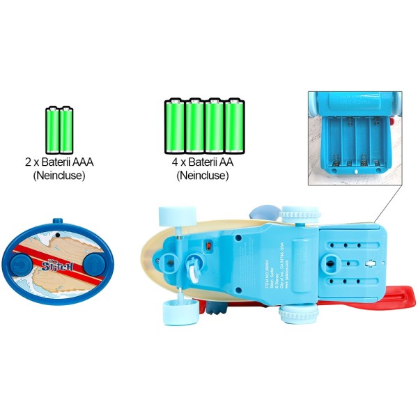 Masina Jada Toys Surfer Stitch 25 cm cu telecomanda