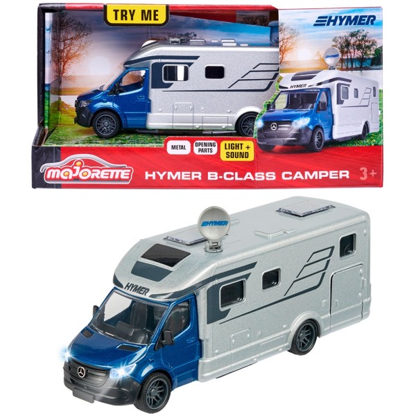Masinuta Majorette Hymer B-Class Camper cu lumini si sunete