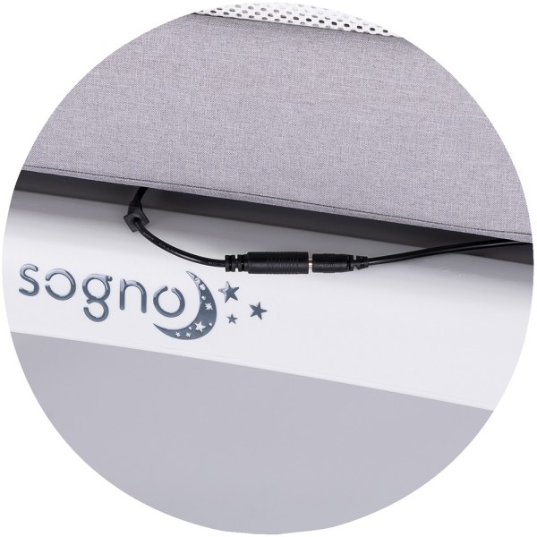 Patut cu leganare si cantar integrat Chipolino Sogno 2 in 1 grey