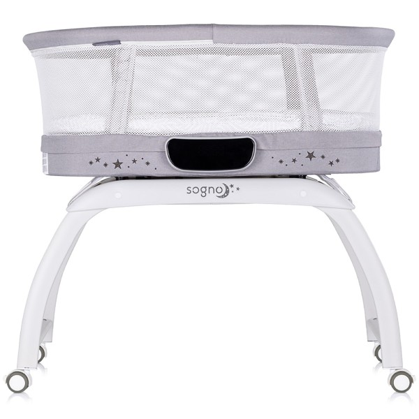 Patut cu leganare si cantar integrat Chipolino Sogno 2 in 1 grey