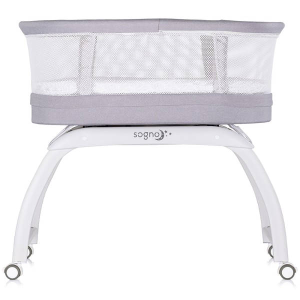 Patut cu leganare si cantar integrat Chipolino Sogno 2 in 1 grey