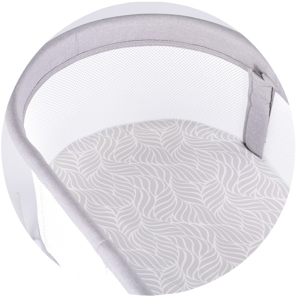 Patut cu leganare si cantar integrat Chipolino Sogno 2 in 1 grey