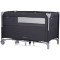 Patut pliabil Chipolino Relax anthracite linen cu laterala culisanta