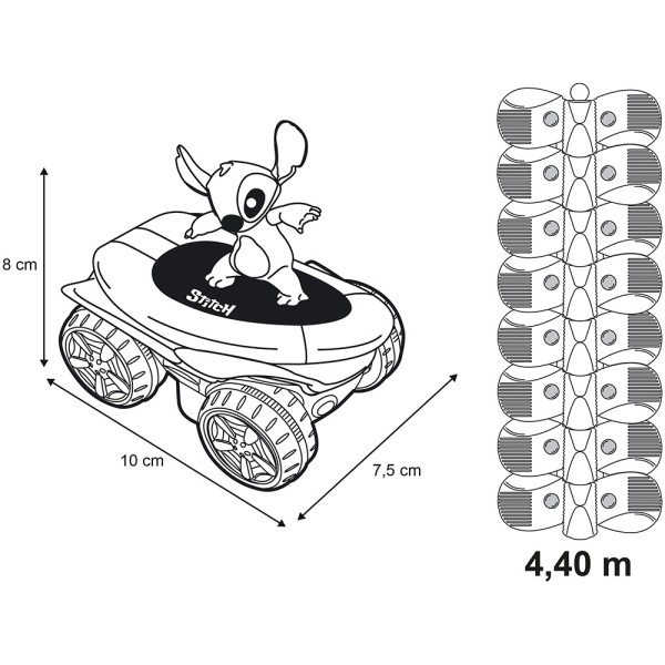 Pista Smoby Stitch FleXtreme Set circuit de curse