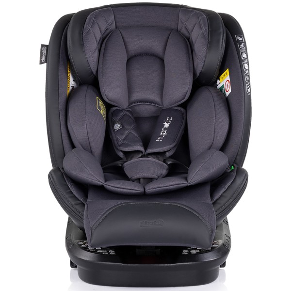 Scaun auto cu Isofix Chipolino Hypnotic I-Size 40-150 cm, sezut rotativ anthracite