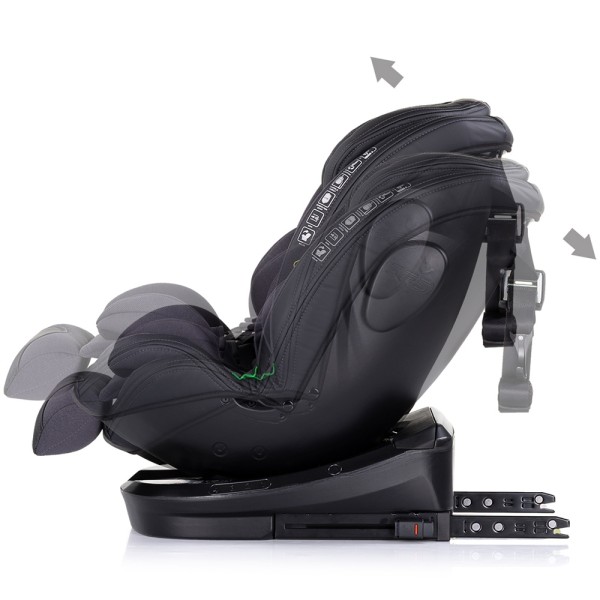 Scaun auto cu Isofix Chipolino Hypnotic I-Size 40-150 cm, sezut rotativ anthracite