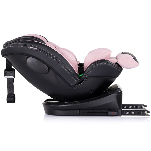 Scaun auto cu Isofix Chipolino Hypnotic I-Size 40-150 cm, sezut rotativ pink marshmallow