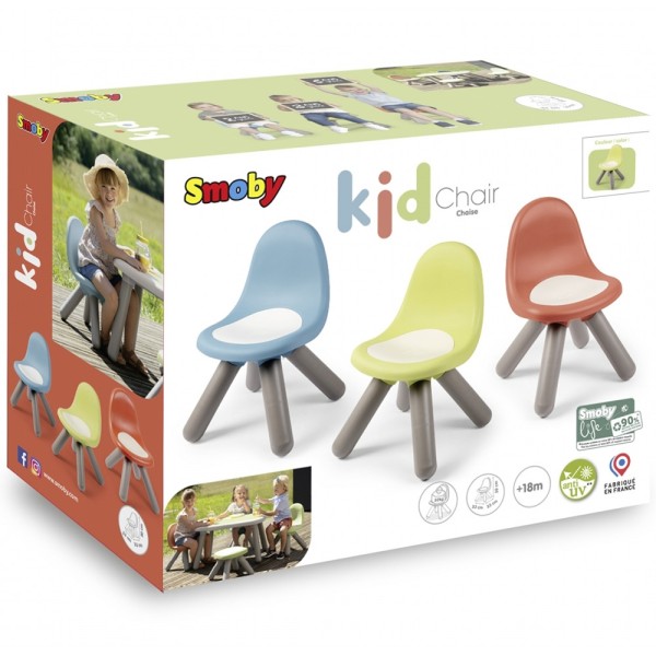Scaunel cu spatar pentru copii Smoby Life verde