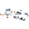 Set de joaca aeroport Dickie Toys Airport Playset cu 13 piese