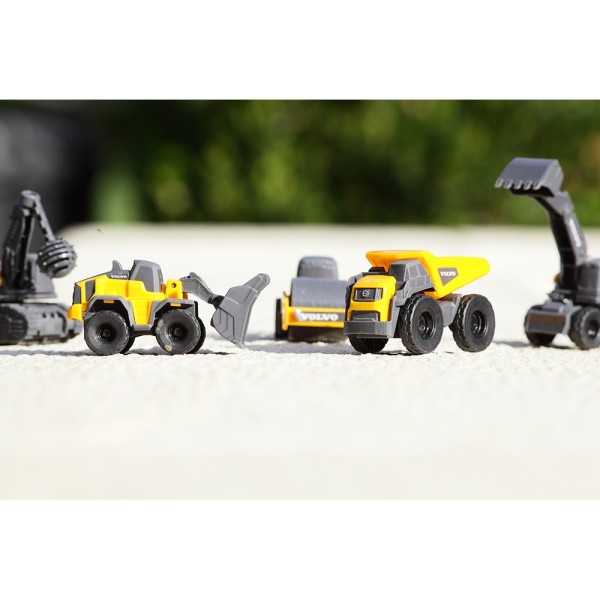 Set Dickie Toys Volvo Micro Workers 9 cm cu 5 vehicule