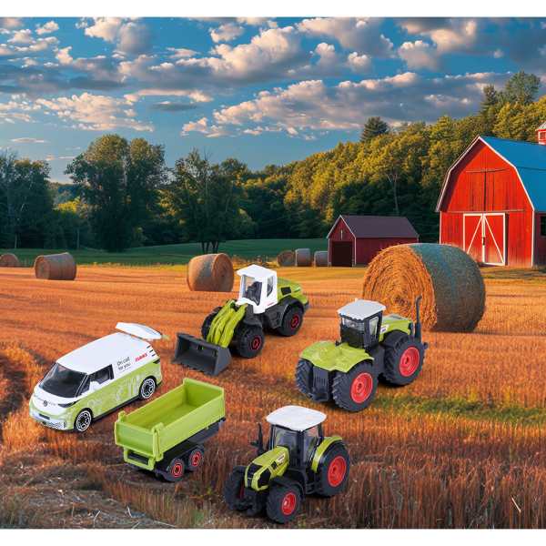 Set Majorette Claas Farm cu 5 vehicule