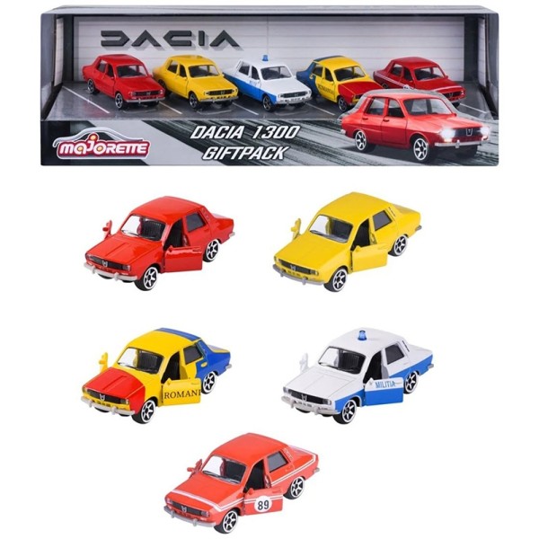Set Majorette Dacia 1300 cu 5 masinute