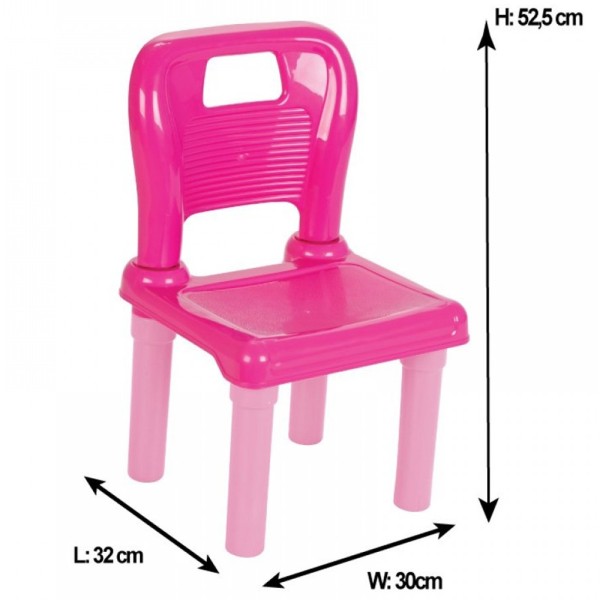 Set Masuta  activitati cu 2 scaune pentru copii Pilsan Hobby Study Table pink