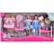 Set Simba Steffi Love Family Happy Pijamas Party 29 cm cu 4 papusi, 1 caine si accesorii