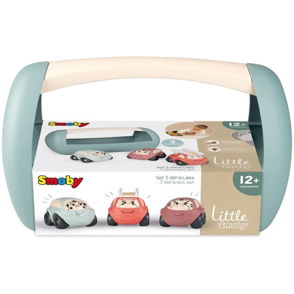 Set vehicule Smoby cu 3 masinute