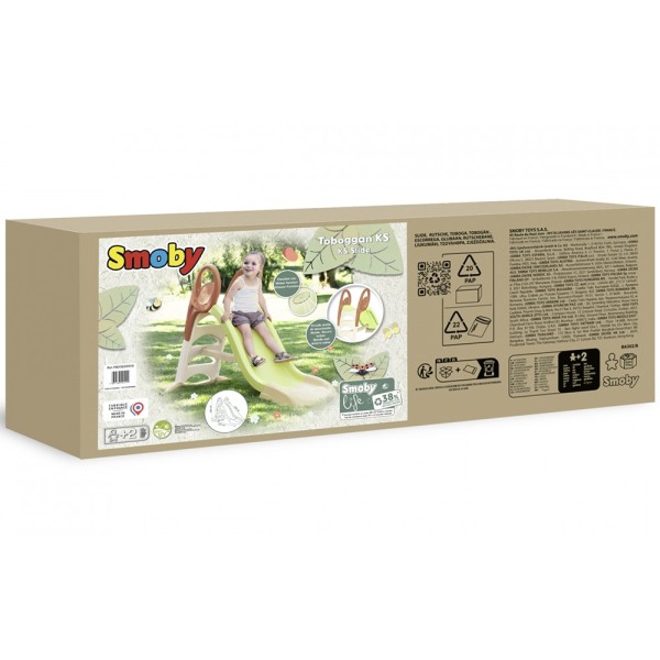 Tobogan copii 2 ani Smoby Life KS verde Tobogan copii 2 ani Smoby Life KS verde