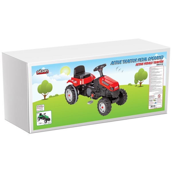 Tractor cu pedale pentru copii Pilsan Active 07-314 red Tractor cu pedale pentru copii Pilsan Active 07-314 red