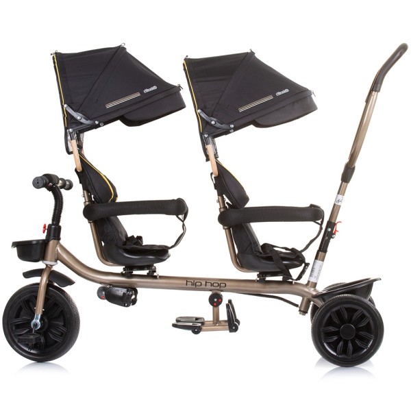 Tricicleta gemeni Chipolino Hip Hop ebony