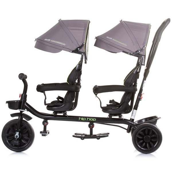 Tricicleta gemeni Chipolino Hip Hop graphite