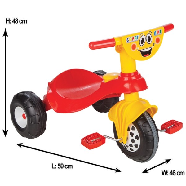 Tricicleta copii Pilsan Smart red Tricicleta copii Pilsan Smart red