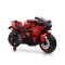 Motocicletă Electrică pentru Copii Moni Ninja Duo Red 12V 7Ah, 3-8 Ani, Lumini LED, MP3, Reglare Viteză din Mâner