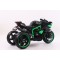 Motocicletă Electrică pentru Copii Moni Ninja Black 12V 7Ah, 3-8 Ani, Lumini LED, MP3, Viteză 7 km/h, Roți Luminoase