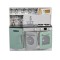 7257 Wooden kitchen with microwave and sink